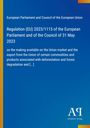 European Parliament and Council of the European Union: Regulation (EU) 2023/1115 of the European Parliament and of the Council of 31 May 2023, Buch