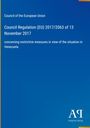 Council of the European Union: Council Regulation (EU) 2017/2063 of 13 November 2017, Buch