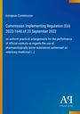 Titel: "Commission Implementing Regulation (EU) 2022/1646". Blauer Hintergrund mit farbigen Ecken. Logo: Antiphon Verlag.