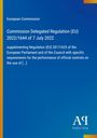 European Commission: Commission Delegated Regulation (EU) 2022/1644 of 7 July 2022, Buch