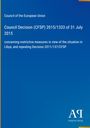 Council of the European Union: Council Decision (CFSP) 2015/1333 of 31 July 2015, Buch