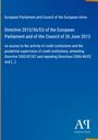 European Parliament and Council of the European Union: Directive 2013/36/EU of the European Parliament and of the Council of 26 June 2013, Buch