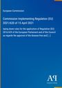 Text über EU-Verordnung 2021/620, Erscheinungsdatum 15. April 2021. Am unteren Rand ein Logo des Antiphon Verlag. Blauer Hintergrund.