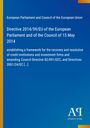 European Parliament and Council of the European Union: Directive 2014/59/EU of the European Parliament and of the Council of 15 May 2014, Buch