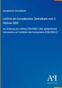 Text über Leitlinie der Europäischen Zentralbank vom 3. Februar 2005, blaues Layout, Logo unten rechts.