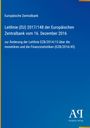 Blauer Hintergrund, Text: "Europäische Zentralbank, Leitlinie (EU) 2017/148, Antiphon Verlag" in Weiß.