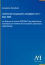 "Leitlinie der Europäischen Zentralbank vom 7. März 2002" auf blauem Hintergrund; Logo unten rechts.