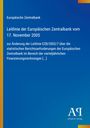 Text: Europäische Zentralbank, Leitlinie vom 17. November 2005. Unten rechts: Antiphon Verlag Logo mit gelbem Rand.