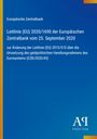 Leitlinie (EU) 2020/1690 zur Änderung der Leitlinie (EU) 2015/510, blaue Fläche, linke orange Linie, Antiphon Verlag.