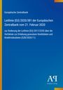 Text über EZB-Leitlinie auf blauem Hintergrund. Links gelber Streifen, unten rechts Logo: "ΑΩ Antiphon Verlag".