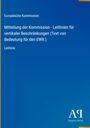 Titel: "Mitteilung der Kommission - Leitlinien für vertikale Beschränkungen". Blaues Cover, Logo unten rechts.