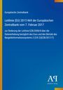 "Leitlinie (EU) 2017/469 der Europäischen Zentralbank vom 7. Februar 2017." Blaues Design mit gelbem und rotem Rand.