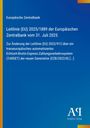 Europäische Zentralbank: Leitlinie (EU) 2025/1889 der Europäischen Zentralbank vom 31. Juli 2025, Buch