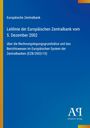 Europäische Zentralbank, Leitlinie 5. Dezember 2002 über Rechnungslegungsgrundsätze. Blaues Cover, vertikaler gelber Streifen.
