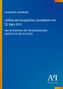 "Leitlinie der Europäischen Zentralbank vom 22. März 2013" auf blauem Hintergrund, Logo "AR Antiphon Verlag".