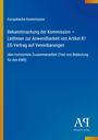 Text: Europäische Kommission, Bekanntmachung der Kommission zu Artikel 81 EG-Vertrag, über horizontale Zusammenarbeit. Rechts unten: Antiphon Verlag. Blau mit gelbem Streifen links.