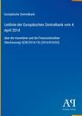 Titel: "Leitlinie der Europäischen Zentralbank vom 4. April 2014". Dunkelblauer Hintergrund, Verlagslogo unten.