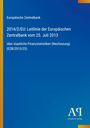 Europäische Zentralbank, 2014/2/EU: Leitlinie, 25. Juli 2013, über staatliche Finanzstatistiken, blauer Hintergrund, Antiphon Verlag.