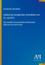 Europäische Zentralbank, Leitlinie vom 25. Juli 2013 über Finanzstatistiken. Unten rechts ein Antiphon Verlag Logo.