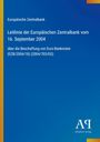 Text zur Europäischen Zentralbank, blauer Hintergrund, gelber Rand, Logo "Antiphon Verlag" unten rechts.