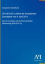 Oben: "Europäische Zentralbank", "Leitlinie...2014", unten: "Antiphon Verlag". Hintergrund in Blau.