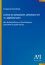 Europäische Zentralbank, Leitlinie vom 16. September 2004 zur Euro-Banknotenbeschaffung. Blau mit gelben Randstreifen.