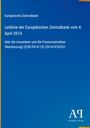 Text über Leitlinie der Europäischen Zentralbank. Blauer Hintergrund mit einem kleinen Verlagslogo unten.