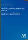 Europäische Zentralbank, Leitlinie vom 4. April 2014, monetäre und Finanzstatistiken. Blaue, schlichte Titelseite.