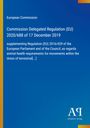 Europäische Kommission: Delegierte Verordnung (EU) 2020/688; Thema Tiergesundheit; blaues Cover mit Verlag-Logo.