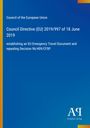 Council of the European Union: Council Directive (EU) 2019/997 of 18 June 2019, Buch