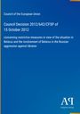 Council of the European Union: Council Decision 2012/642/CFSP of 15 October 2012, Buch