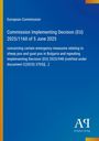 „Commission Implementing Decision (EU) 2025/1160 of 5 June 2025“. Titel auf blauem Hintergrund, Logo unten.