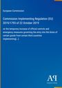 Text: European Commission, Regulation (EU) 2019/1793 of 22 October 2019. Hintergrund: Blau. Unten rechts: Verlag-Logo.