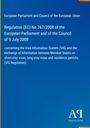 Text: Regelung (EG) Nr. 767/2008 zu Visa-Informationssystem. Blaues Design, unten rechts Logo "Antiphon Verlag".
