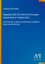 Text über EU-Verordnung der Europäischen Zentralbank, blauer Hintergrund, Logo von "Antiphon Verlag".