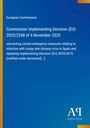 European Commission: Commission Implementing Decision (EU) 2025/2248 of 4 November 2025, Buch