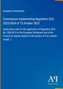 Text über EU-Verordnung zu Importregeln für Reis, Getreide, Zucker. Europäische Kommission. Logo “AR” unten.