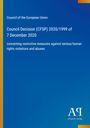 Council of the European Union: Council Decision (CFSP) 2020/1999 of 7 December 2020, Buch