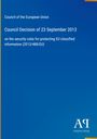 Council of the European Union: Council Decision of 23 September 2013, Buch