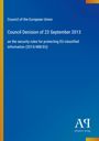 Council of the European Union: Council Decision of 23 September 2013, Buch