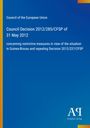 Council of the European Union: Council Decision 2012/285/CFSP of 31 May 2012, Buch