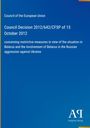 Council of the European Union: Council Decision 2012/642/CFSP of 15 October 2012, Buch