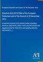 European Parliament and Council of the European Union: Directive (EU) 2015/2366 of the European Parliament and of the Council of 25 November 2015, Buch