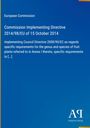 Titel: "Commission Implementing Directive 2014/98/EU of 15 October 2014". Blaues Cover, schlichtes Design.