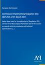 Text über EU-Verordnung vom 31. März 2021, blaue Hintergrundfarbe, Logo des Antiphon Verlags unten rechts.