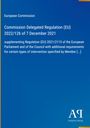 Titel: Commission Delegated Regulation (EU) 2022/126. Blaues Cover mit weißem Text und einem Verlag-Logo unten rechts.