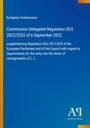 Text: "European Commission, Commission Delegated Regulation (EU) 2022/2292 of 6 September 2022." Blau mit farbigen Streifen.