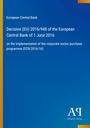 European Central Bank: Decision (EU) 2016/948 of the European Central Bank of 1 June 2016, Buch
