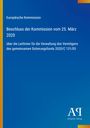 Beschluss der Kommission vom 25. März 2020 über Leitlinien der Vermögensverwaltung. Blau mit EU-Design. Logo: ΑΠ.
