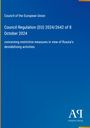 Titel: "Council Regulation (EU) 2024/2642 of 8 October 2024". Blauer Hintergrund, unten rechts Logo.